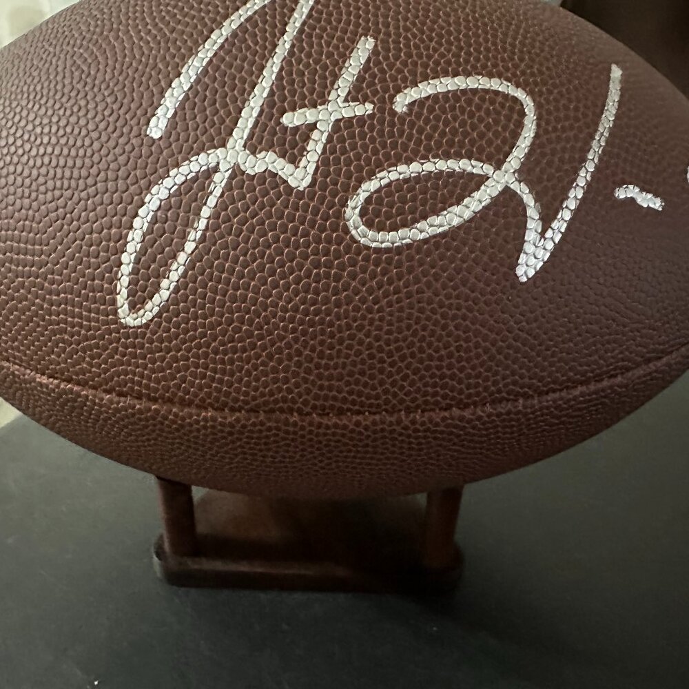 JUSTIN HERBERT SIGNED LA CHARGERS FULL SIZE AUTOGRAPHED WILSON FOOTBALL wCOA 895 - Picture 2 of 9